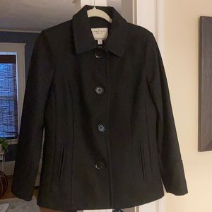 Black pea coat from Nautica. Size small.